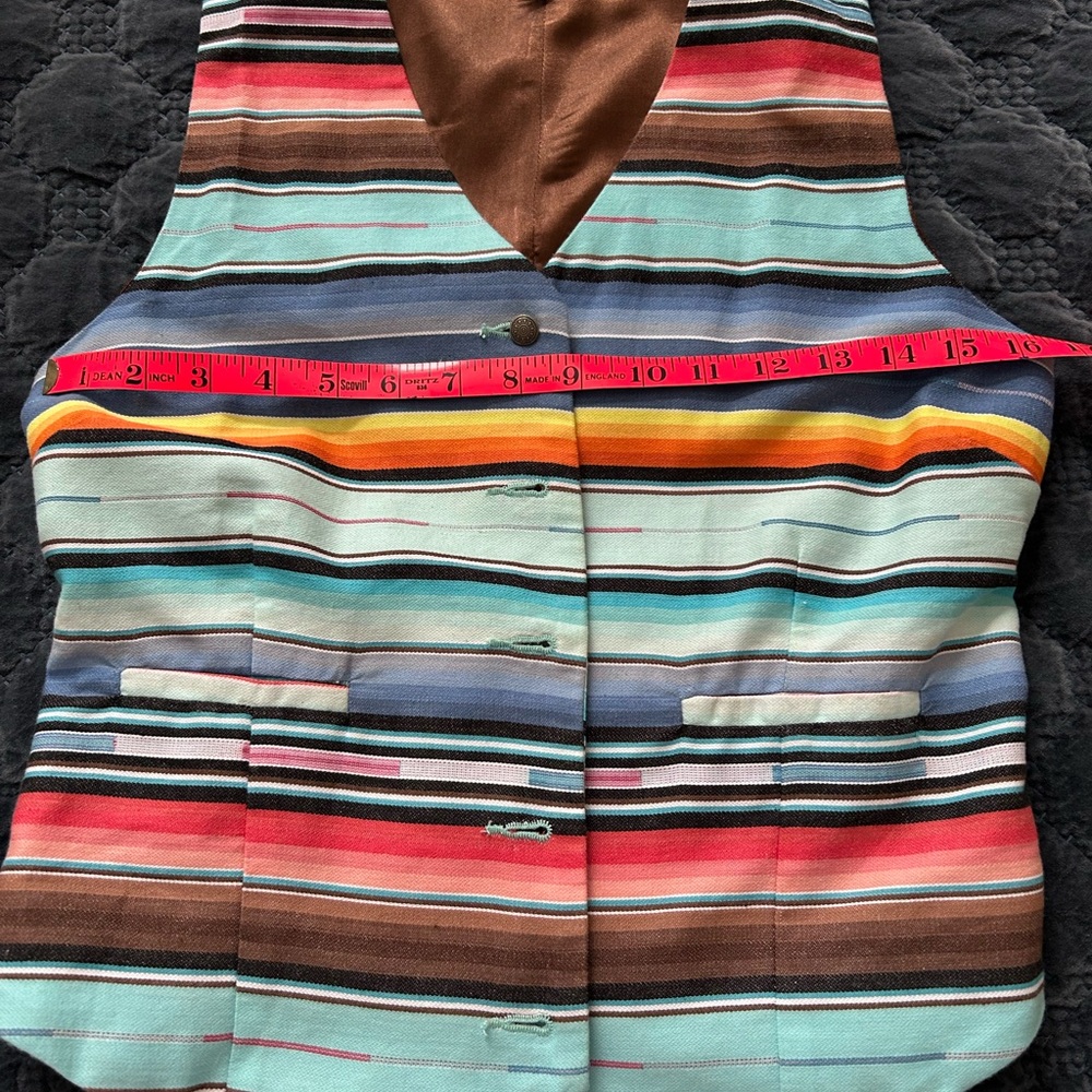 Western TP Serape Vest w western back
